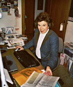Elizabeth Mortimer at work
